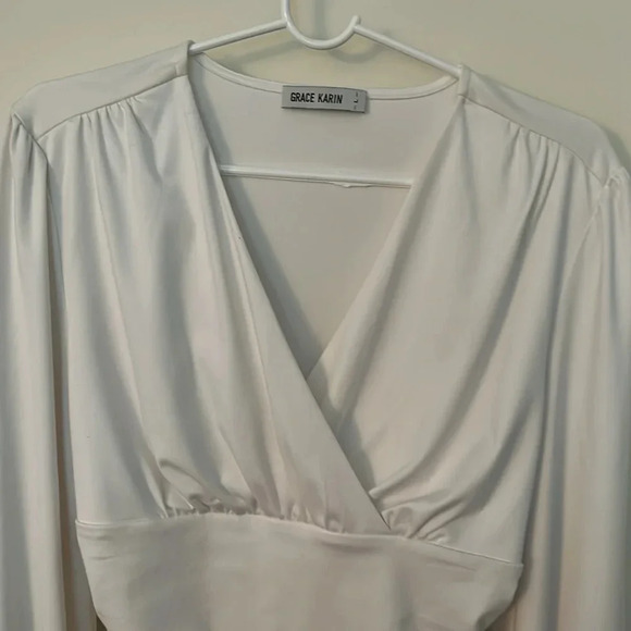 😍White long sleeve blouse - Picture 2 of 4